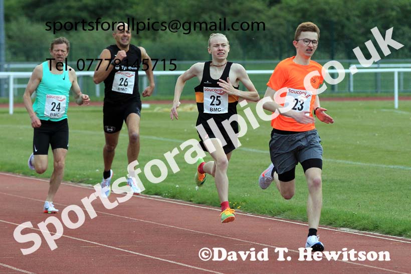 BMC 800 metres, Monday, May 9th, BMC Chester le Street, County Durham. Photo: David T. Hewitson/Sports for All Pics